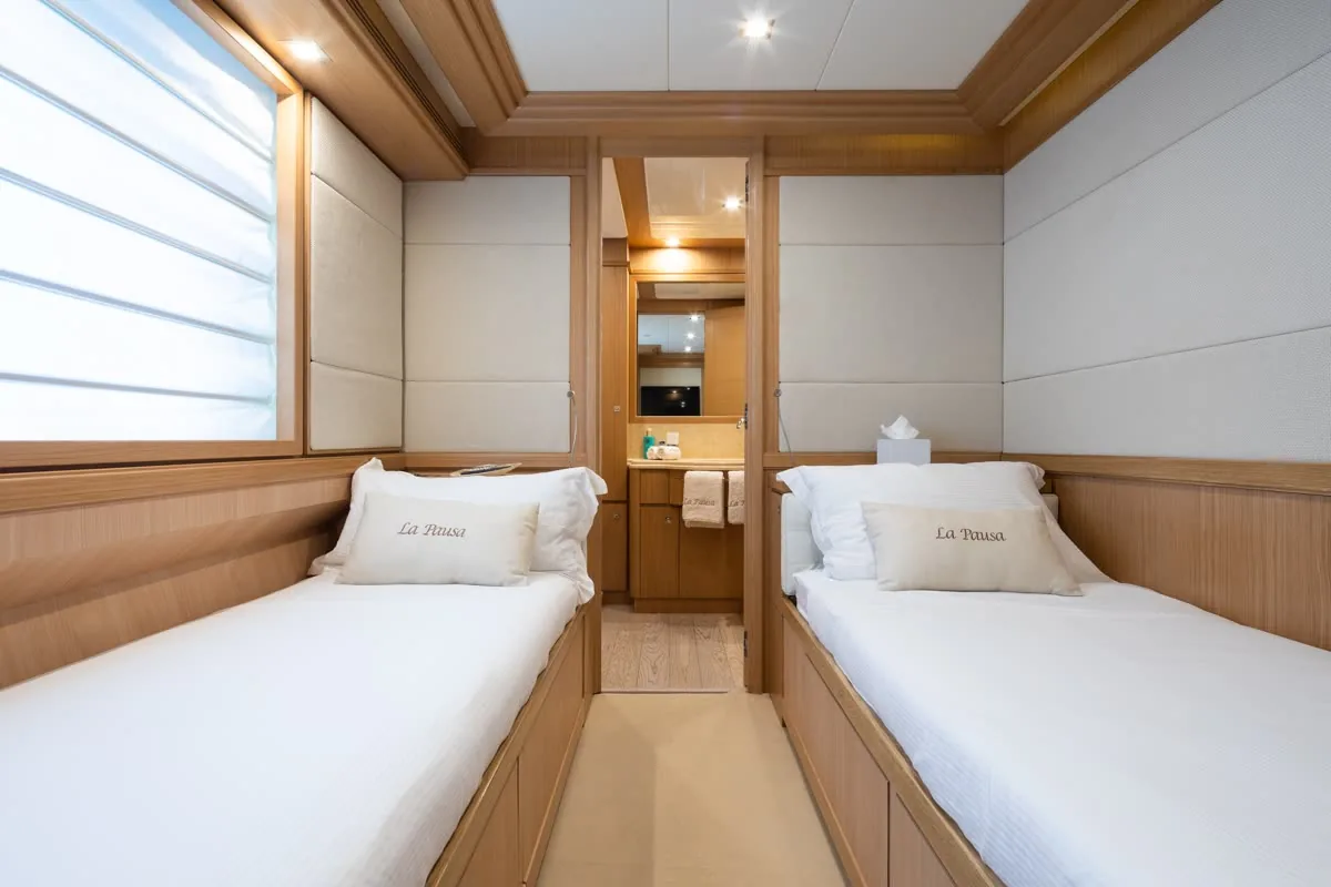 Three Twin Cabins aboard La Pausa