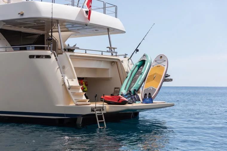 Seabobs  boards aboard La Pausa